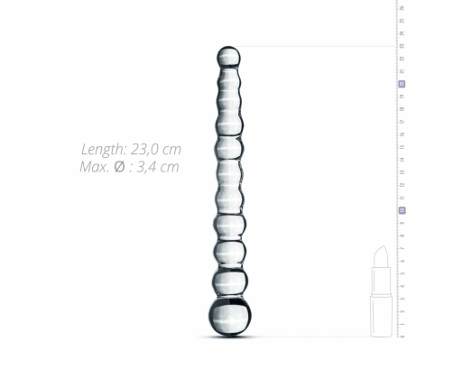 Glas No. 20 Beaded Glass Intimate Model, Clear, 18 cm