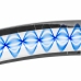 Glas Glass Intimate Model No. 4 - Transparent with Blue Spiral, Flat Base