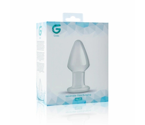 Glas Model No. 25 Medium Glass Anal Accessory 4.6 cm Clear