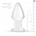 Glas Model No. 25 Medium Glass Anal Accessory 4.6 cm Clear