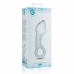 Glas No. 13 Curved Glass Plug with Pull Ring - Transparent, Medium Size