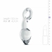 Glas No. 13 Curved Glass Plug with Pull Ring - Transparent, Medium Size
