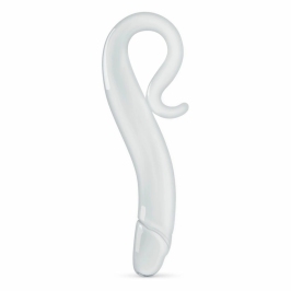 Glas Glass Toy No. 14 Transparent Curved Model with Handle 20 cm