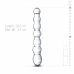 Glas No. 19 Intimate Glass Massage Wand - Dual-Ended, Beaded, Clear