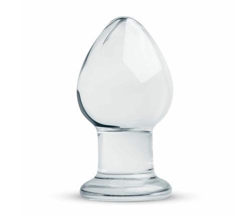 Glas Intimate Plug Model No. 26 Clear Glass Medium Size