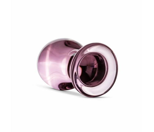 Glas Pink Medium Anal Glass Plug - Smooth Borosilicate, 4.3 cm