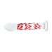 Gildo Glass Intimate Massager No. 30 with Decorative Red Hearts, Clear