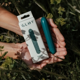 GLOV Eco Bullet Vibrator Green Rechargeable 10-Function Device