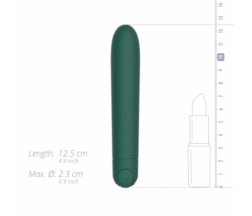 GLOV Eco Bullet Vibrator Green Rechargeable 10-Function Device