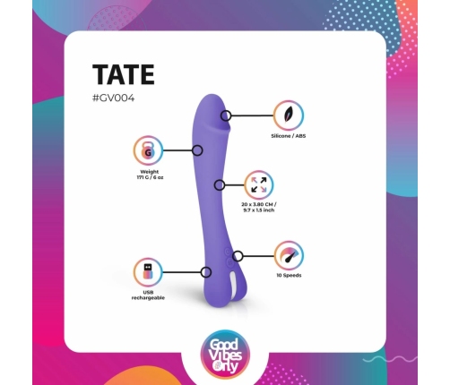 GILI G-Spot Silicone Intimate Device with 10 Modes & LED, USB Charging