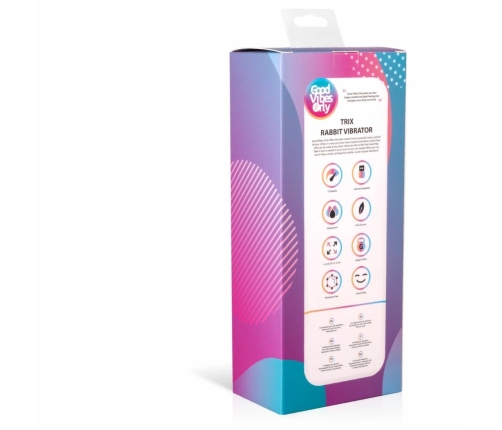Trix Multi-Intensity Rabbit Model - Pink, Waterproof, USB Rechargeable
