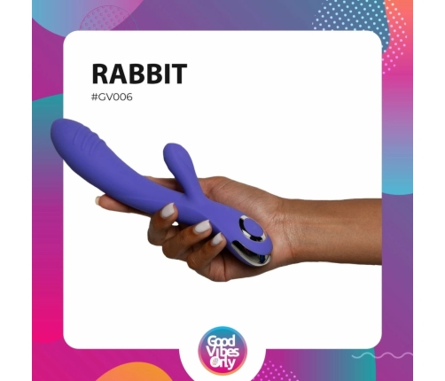 Fane Rabbit Intimate Device Rechargeable Silicone Pink 10 Modes LED
