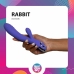 Fane Rabbit Intimate Device Rechargeable Silicone Pink 10 Modes LED