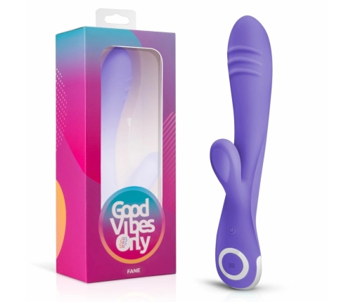 Fane Rabbit Intimate Device Rechargeable Silicone Pink 10 Modes LED