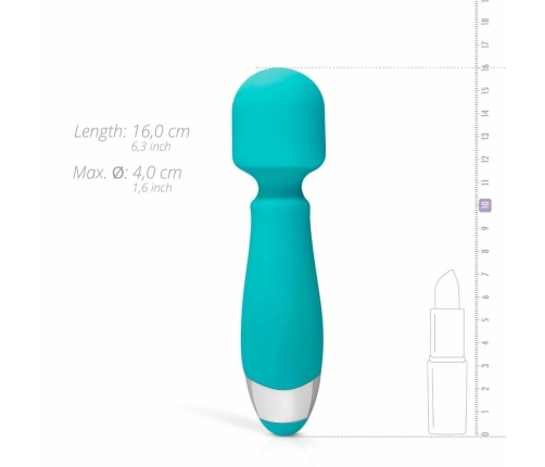 Aida Compact Wand Massager - 10 Modes, Waterproof, USB Rechargeable