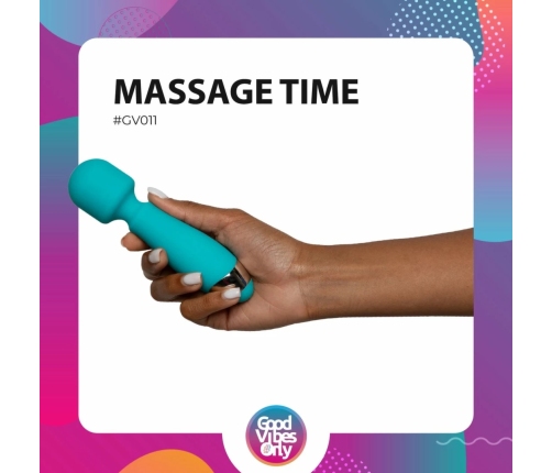 Aida Compact Wand Massager - 10 Modes, Waterproof, USB Rechargeable