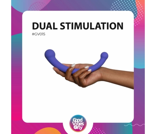 Good Vibes Only Jane Dual-Ended Silicone Vibrator Purple 10 Modes