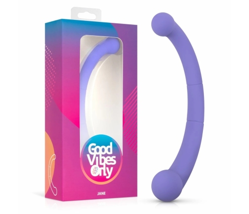 Good Vibes Only Jane Dual-Ended Silicone Vibrator Purple 10 Modes
