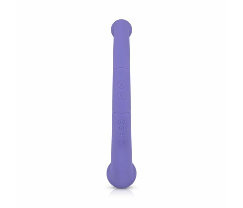Good Vibes Only Leah Dual-Ended Silicone Vibrator Purple 10 Modes