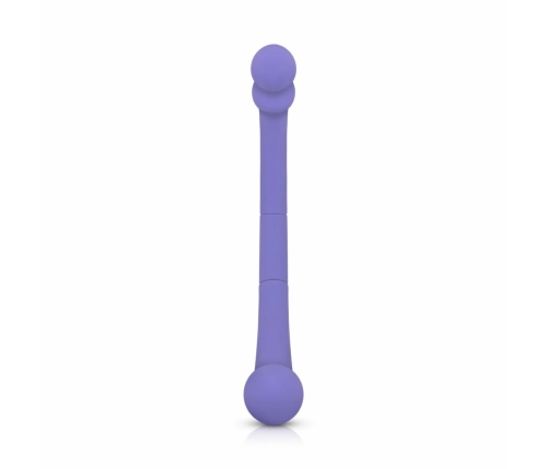Good Vibes Only Leah Dual-Ended Silicone Vibrator Purple 10 Modes