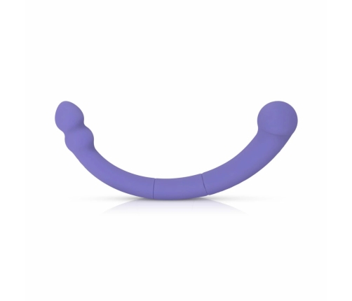Good Vibes Only Leah Dual-Ended Silicone Vibrator Purple 10 Modes