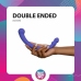 Good Vibes Only Leah Dual-Ended Silicone Vibrator Purple 10 Modes