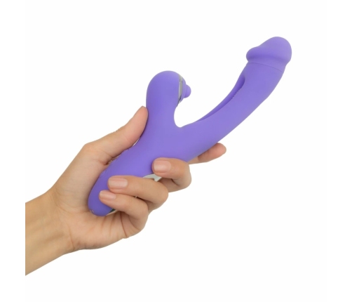 Good Vibes Only Tess Silicone Rabbit Vibrator with Dual Motors Pink