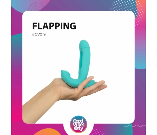 Good Vibes Only Gina G-spot Flapping Vibrator, 10 Modes, Pink