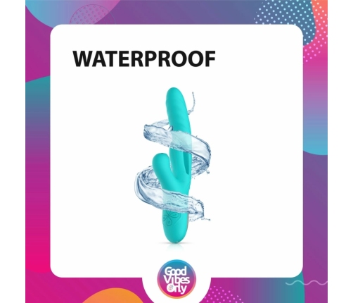 Good Vibes Only Lisa Dual-Action Thrusting Stimulator Pink Silicone