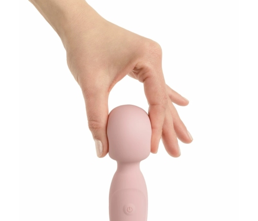 Good Vibes Only Simi Dual-Ended Wand Massager Pink Silicone IPX7