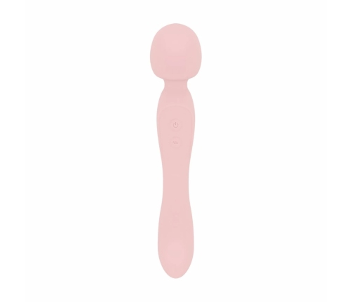 Good Vibes Only Simi Dual-Ended Wand Massager Pink Silicone IPX7