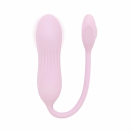 Good Vibes Only Siva Pink Mini Vibrating Device Ribbed Silicone 10 Modes