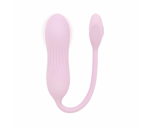 Good Vibes Only Siva Pink Mini Vibrating Device Ribbed Silicone 10 Modes