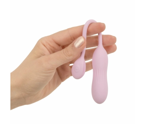Good Vibes Only Siva Pink Mini Vibrating Device Ribbed Silicone 10 Modes