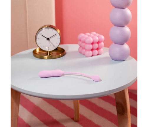 Good Vibes Only Siva Pink Mini Vibrating Device Ribbed Silicone 10 Modes