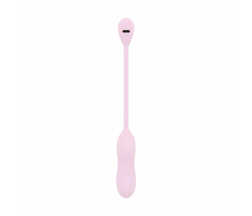 Good Vibes Only Siva Pink Mini Vibrating Device Ribbed Silicone 10 Modes