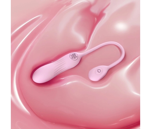 Good Vibes Only Siva Pink Mini Vibrating Device Ribbed Silicone 10 Modes