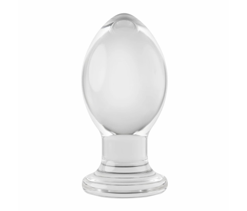 Evolved Crystal Ball Plug - Clear Silicone Base, Smooth Plastic Shape