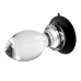 Evolved Crystal Ball Plug - Clear Silicone Base, Smooth Plastic Shape