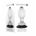 Evolved Crystal Ball Plug - Clear Silicone Base, Smooth Plastic Shape