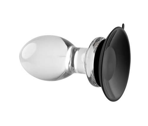Evolved Crystal Ball Plug - Clear Silicone Base, Smooth Plastic Shape
