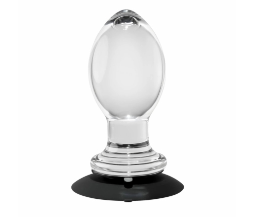 Evolved Crystal Ball Plug - Clear Silicone Base, Smooth Plastic Shape