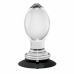 Evolved Crystal Ball Plug - Clear Silicone Base, Smooth Plastic Shape
