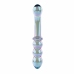 Evolved Shiny Wand Galaxy Glass Massager Iridescent Blue-Purple 19cm