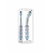 Evolved Shiny Wand Galaxy Glass Massager Iridescent Blue-Purple 19cm