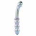 Evolved Shiny Wand Galaxy Glass Massager Iridescent Blue-Purple 19cm