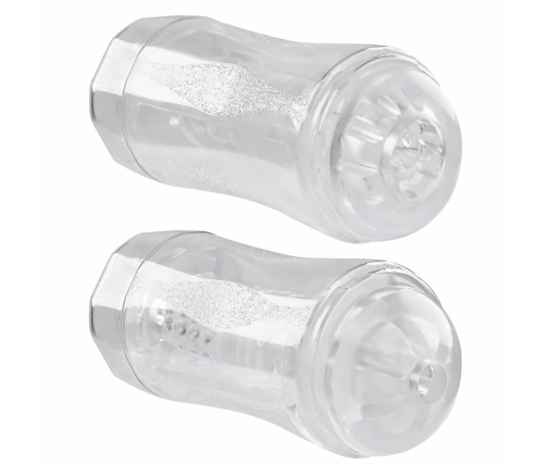 Evolved Double Fantasy Transparent Dual-Ended Intimate Device, 21 cm