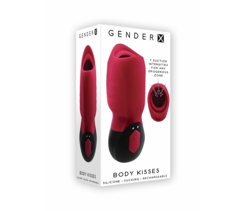 Evolved Body Kisses Intimate Device Red/Black 7-Mode Silicone System
