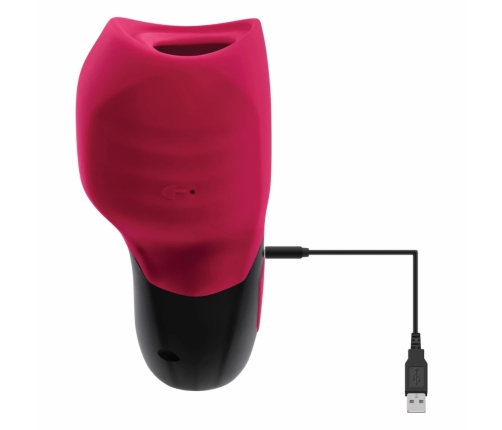 Evolved Body Kisses Intimate Device Red/Black 7-Mode Silicone System
