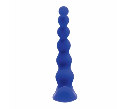 Evolved Beaded Pleasure Blue - 10-Speed Silicone Intimate Device USB